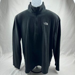 The North Face Fleece Jacket Men's Size XL 1/2 Zip Black